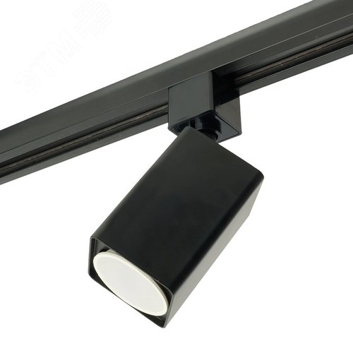 Светильник трековый на шинопровод ДПО GU10 без лампы черный - фото 3