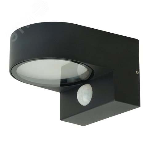Изображение товара Светильник ДБУ GX53 без лампы с датчиком освещенности/движения IP54 черный (шт)