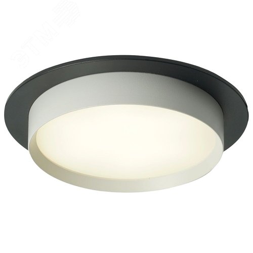 Светильник ДВО-15w GX53 без лампы черный белый - фото 3