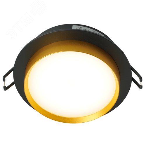 Светильник ДВО-15w GX53 без лампы черный золото - фото 3