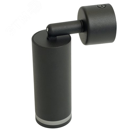 Светильник ДБО GU10 MR11 без лампы наклонный черный - фото 3