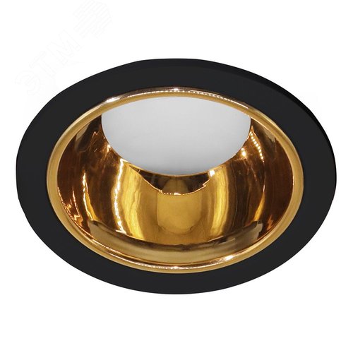 Светильник ДВО-13w G5.3 без лампы черный золото - фото 1