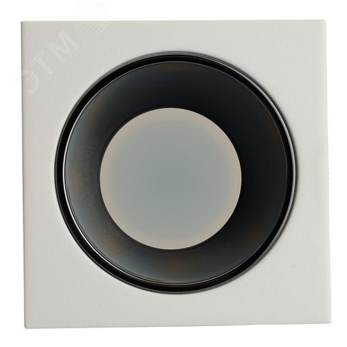 Светильник ДВО-13w G5.3 без лампы квадратный белый/черный хром - фото 4