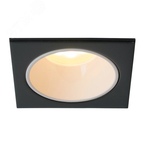 Светильник ДВО-13w G5.3 без лампы квадратный черный белый - фото 2