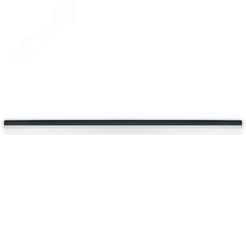 Светильник светодиодный ДПО-24вт 6500К 2880Лм линейный рассеиватель матовый в алюминиевом корпусе черный - фото 1