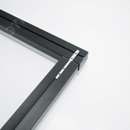 Светильник светодиодный ДПО-24вт 6500К 2880Лм линейный рассеиватель матовый в алюминиевом корпусе черный - фото 3