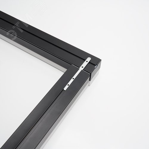 Светильник светодиодный ДПО-24вт 6500К 2880Лм линейный рассеиватель матовый в алюминиевом корпусе черный - фото 5