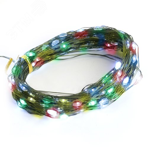Гирлянда линейная Роса LED мультиколор 20 м +1.5 м зеленый шнур с контроллером - фото 6