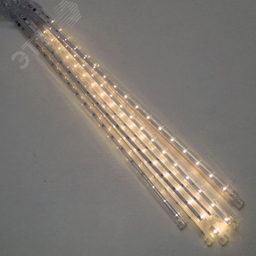 Гирлянда Сосульки LED 2700K 4.5х0.5 м+3 м прозрачный шнур - фото 2