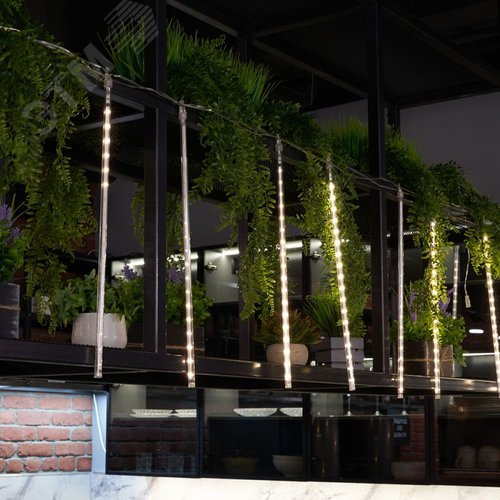 Гирлянда Сосульки LED 2700K 4.5х0.5 м+3 м прозрачный шнур - фото 5