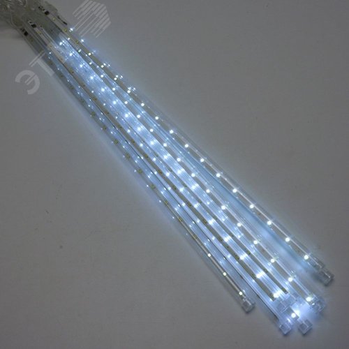 Гирлянда Сосульки LED 5000K 4.5х0.5 м+3 м прозрачный шнур - фото 2