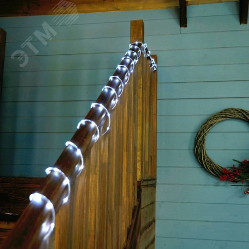 Гирлянда линейная LED 5000K с контроллером 15 м прозрачный шнур - фото 3