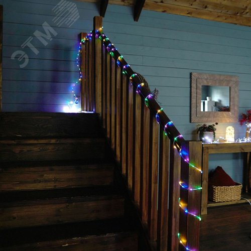 Гирлянда линейная LED мультиколор с контроллером 15 м прозрачный шнур - фото 2