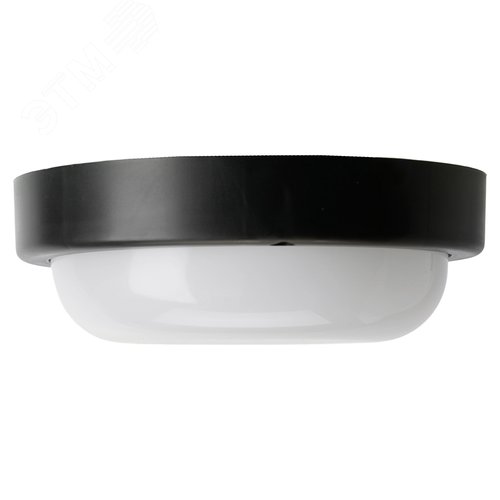 Светильник светодиодный ДБП-12w 4000К 960Лм IP65 круглый черный - фото 3