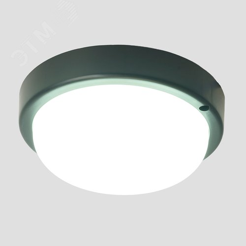 Светильник светодиодный ДБП-18w 4000К 1440Лм IP65 круглый черный - фото 2