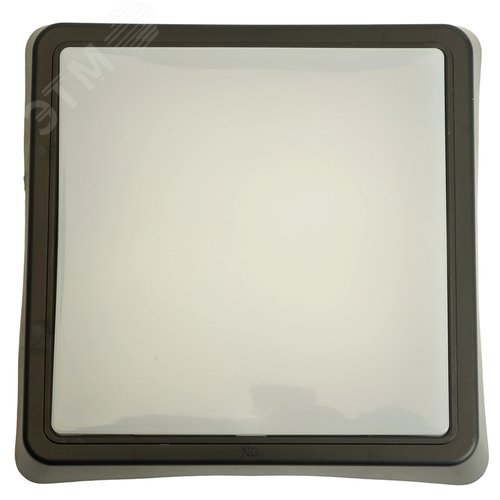 Светильник светодиодный ДБО-15w 6500К 1200 Лм квадратный черный - фото 3