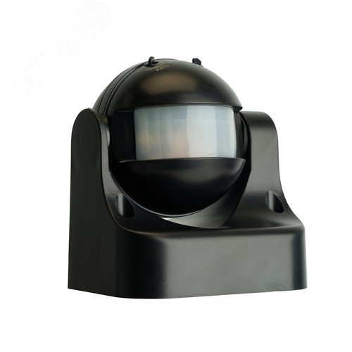 Датчик движения ИК настенный 1200w 180 градусов 12м IP44 черный - фото 2