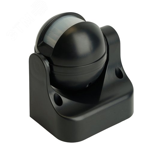 Датчик движения ИК настенный 1200w 180 градусов 12м IP44 черный - фото 4