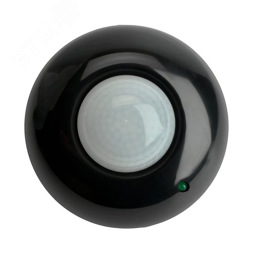 Датчик движения ИК потолочный 1200w 360 градусов 6м IP20 черный - фото 3
