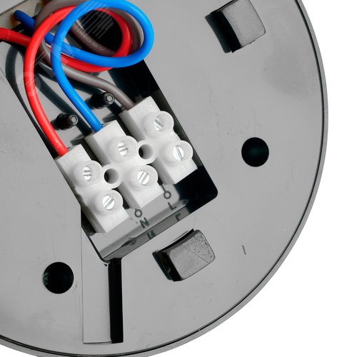 Датчик движения ИК потолочный 1200w 360 градусов 6м IP20 черный - фото 2