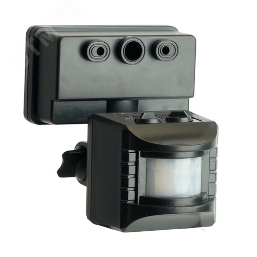 Изображение товара Датчик движения ИК настенный 1200w 120 гр. 10м IP44 черный (шт)