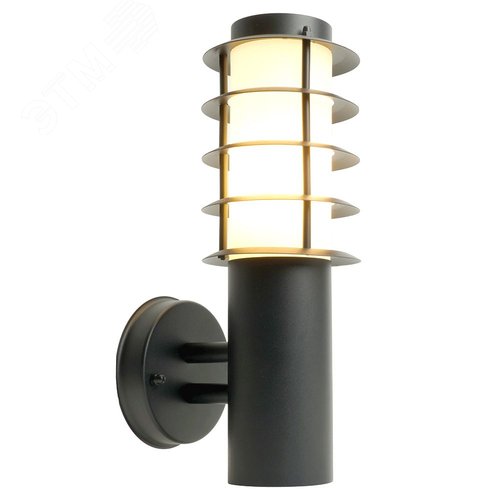 Светильник ДБУ-18w вверх Е27 без лампы IP44 черный - фото 2