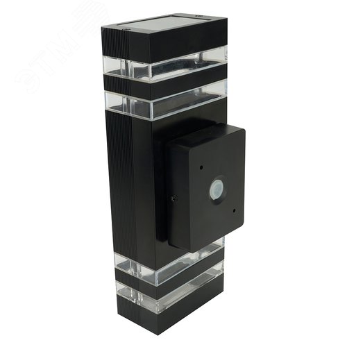 Светильник ДБУ вверх/вниз 2хGU10 без ламп IP54 пластик черный - фото 2