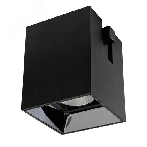 Светильник светодиодный трековый магнитный на шинопровод ДПО-20w 4000К 1800Лм 48v черный - фото 1