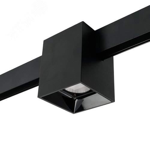 Светильник светодиодный трековый магнитный на шинопровод ДПО-20w 4000К 1800Лм 48v черный - фото 2