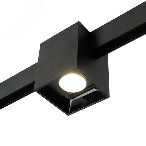 Светильник светодиодный трековый магнитный на шинопровод ДПО-20w 4000К 1800Лм 48v черный - фото 4