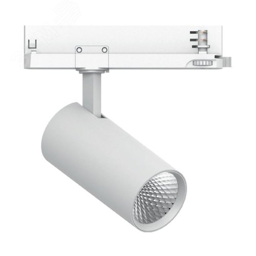 Светильник светодиодный трековый на шинопровод ДПО-30w 4000К 2700Лм трехфазный белый - фото 1