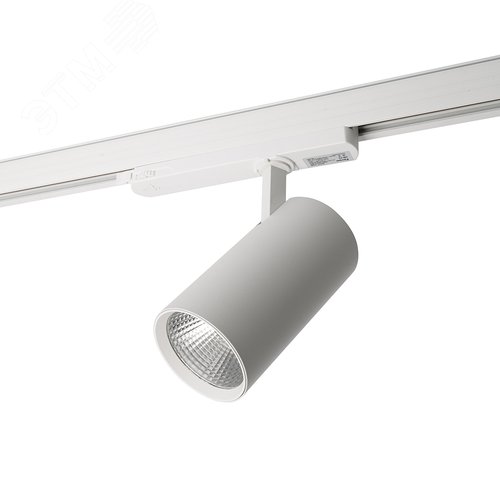 Светильник светодиодный трековый на шинопровод ДПО-30w 4000К 2700Лм трехфазный белый - фото 4