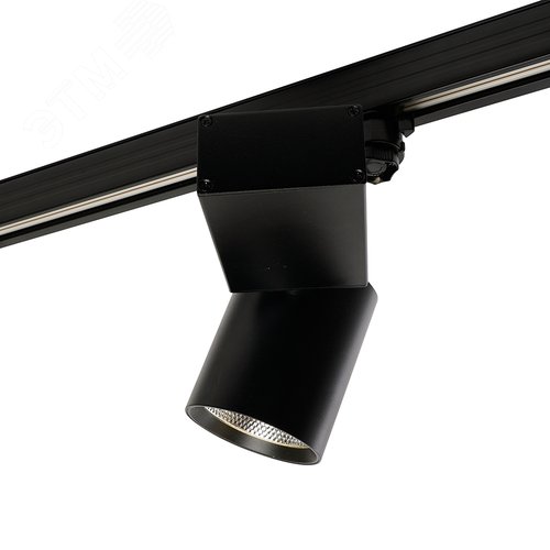 Светильник светодиодный трековый на шинопровод ДПО-20w 4000К 1800Лм трехфазный черный - фото 4