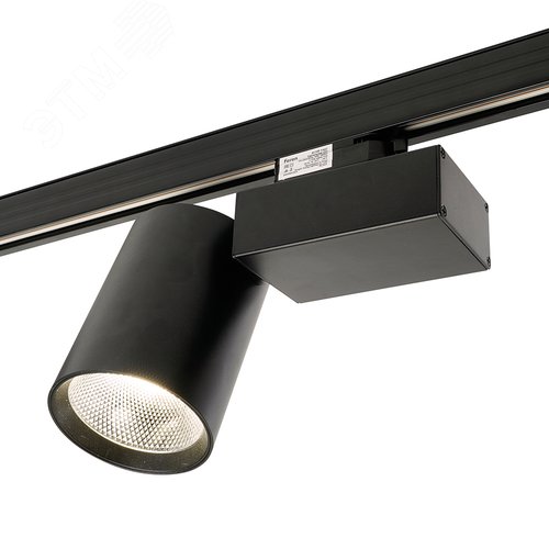 Светильник светодиодный трековый на шинопровод ДПО-40w 4000К 3600Лм трехфазный черный - фото 2