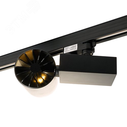 Светильник светодиодный трековый на шинопровод ДПО-40w 4000К 3600Лм трехфазный черный - фото 3
