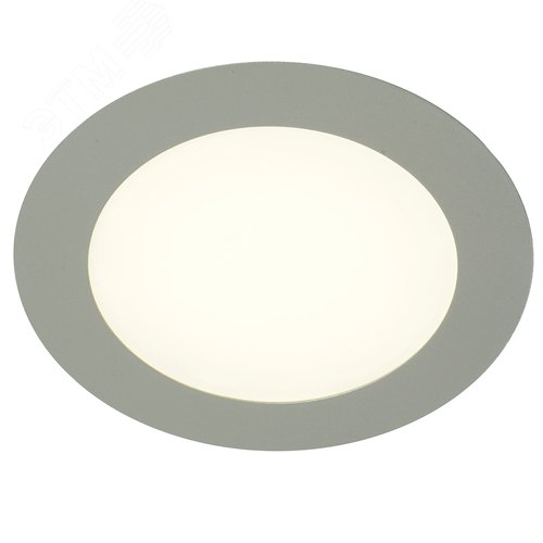 Светильник светодиодный ДВО-6w 4000K 480Лм slim серый - фото 2