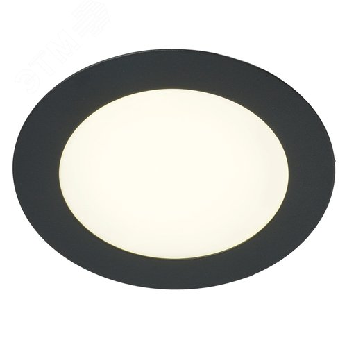 Светильник светодиодный ДВО-6w 4000K 480Лм slim черный - фото 3