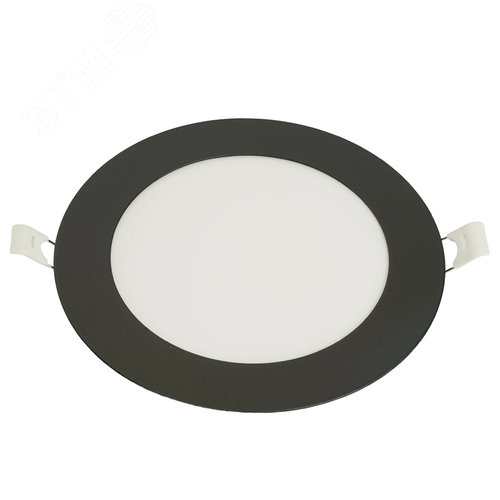 Светильник светодиодный ДВО-9w 4000K 720Лм slim черный - фото 1