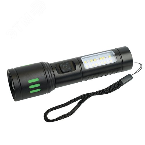 Изображение товара Фонарь светодиодный аккумуляторный TYPE-C ZOOM алюминий (шт)