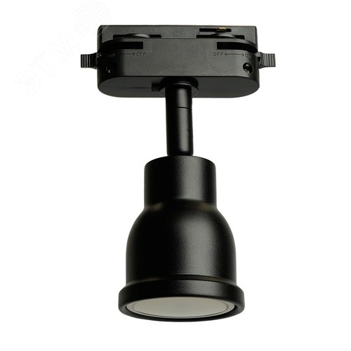 Светильник трековый на шинопровод ДПО GU10 без лампы черный - фото 1