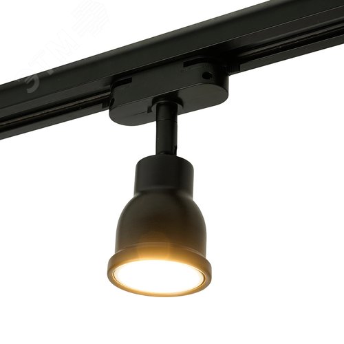 Светильник трековый на шинопровод ДПО GU10 без лампы черный - фото 4