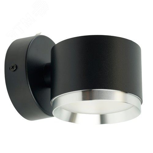 Изображение товара Светильник ДБО 12W GX53 без лампы черный+хром (шт)