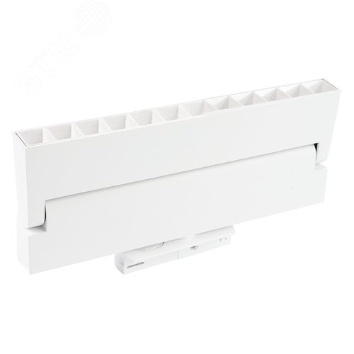 Светильник светодиодный трековый на шинопровод ДПО-12w 4000К 1080Лм поворотный белый - фото 3