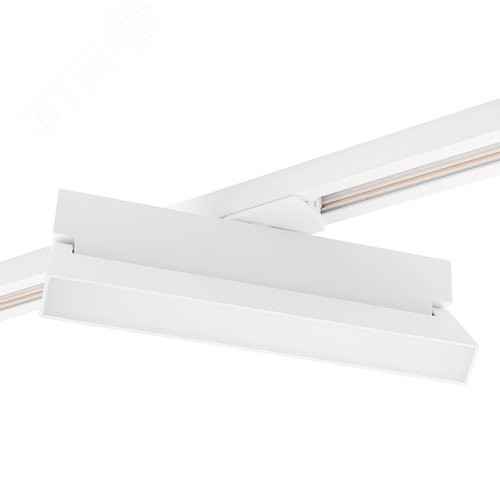 Светильник светодиодный трековый на шинопровод ДПО-12w 4000К 960Лм матовый рассеиватель поворотный белый - фото 4