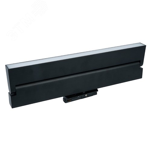 Светильник светодиодный трековый магнитный на шинопровод ДПО-18w 4000К 1440Лм матовый рассеиватель поворотный черный - фото 3