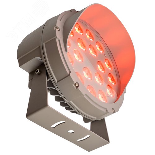 Прожектор светодиодный ДО-24w красный IP65 - фото 2