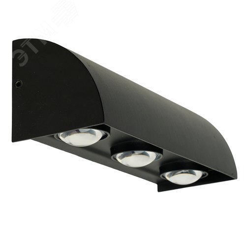 Изображение товара Светильник светодиодный уличный ДБУ-3w 3000/4000/6400К,переключение цветовой температуры 3600Лм IP65 черный (шт)