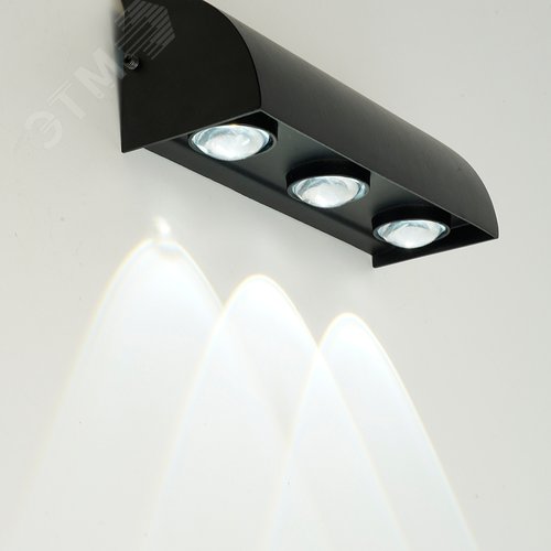 Светильник светодиодный уличный ДБУ-3w 3000/4000/6400К,переключение цветовой температуры 3600Лм IP65 черный - фото 2