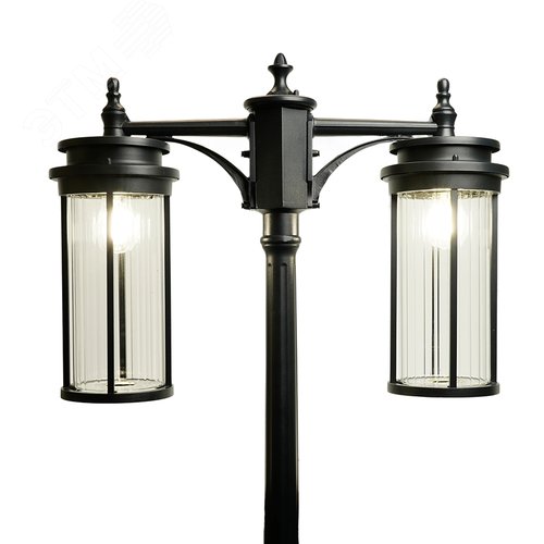 Светильник НТУ-2х40w столб Е27 IP44 черный - фото 3