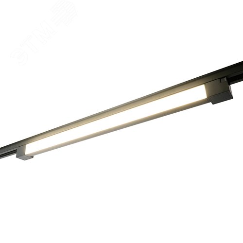 Светильник светодиодный трековый на шинопровод ДПО-40w 4000К 2800Лм матовый рассеиватель черный - фото 3